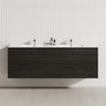 4-Drawer 1200/1500/1800Mm Wall Hung Bathroom Floating Vanity Multi-Colour Cabinet Only Vanities