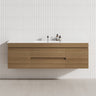2 Doors Middle Drawers 1200/1500/1800Mm Wall Hung Bathroom Floating Vanity Multi-Colour Cabinet