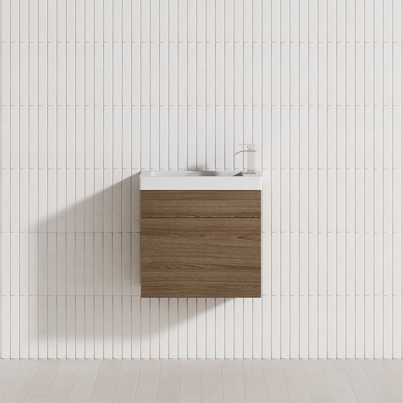 500Mm Wall Hung Bathroom Floating Vanity 1-Door Multi-Colour Cabinet Only Vanities