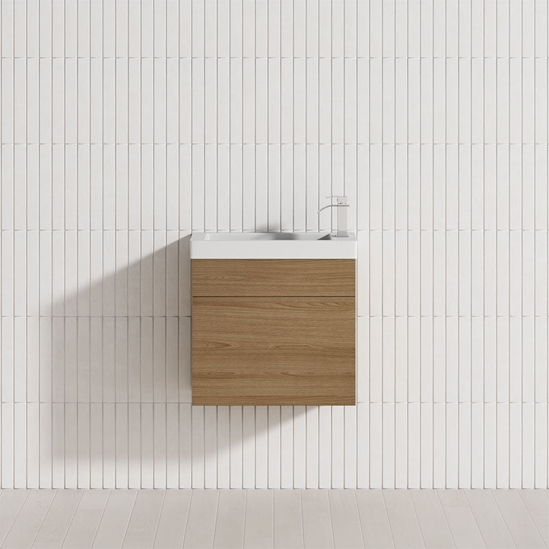 500Mm Wall Hung Bathroom Floating Vanity 1-Door Multi-Colour Cabinet Only Vanities