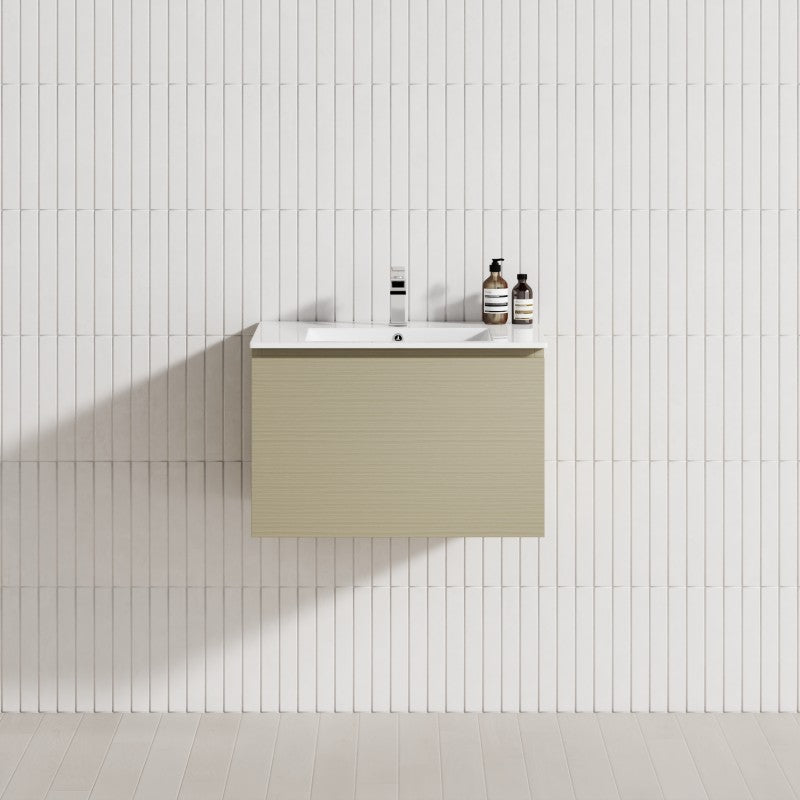 1-Drawer 600/750/900/1200Mm Wall Hung Bathroom Floating Vanity Single Bowl Multi-Colour Cabinet Only
