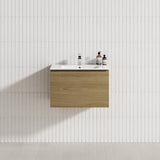 1-Drawer 600/750/900/1200Mm Wall Hung Bathroom Floating Vanity Single Bowl Multi-Colour Cabinet Only