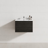 1-Drawer 600/750/900/1200Mm Wall Hung Bathroom Floating Vanity Single Bowl Multi-Colour Cabinet Only
