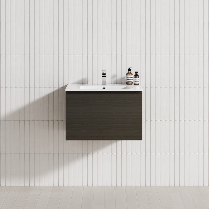 1-Drawer 600/750/900/1200Mm Wall Hung Bathroom Floating Vanity Single Bowl Multi-Colour Cabinet Only