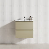 2-Drawer 600/750/900/1200Mm Wall Hung Bathroom Floating Vanity Single Bowl Multi-Colour Cabinet Only