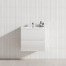 2-Drawer 600/750/900/1200mm Wall Hung Bathroom Floating Vanity Single Bowl Multi-Colour Cabinet Only