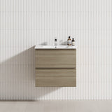 2-Drawer 600/750/900/1200Mm Wall Hung Bathroom Floating Vanity Single Bowl Multi-Colour Cabinet Only