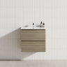 2-Drawer 600/750/900/1200mm Wall Hung Bathroom Floating Vanity Single Bowl Multi-Colour Cabinet Only