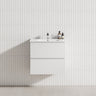 2-Drawer 600/750/900/1200mm Wall Hung Bathroom Floating Vanity Single Bowl Multi-Colour Cabinet Only