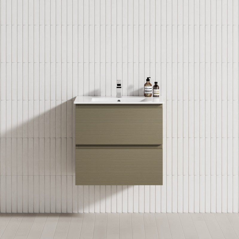 2-Drawer 600/750/900/1200Mm Wall Hung Bathroom Floating Vanity Single Bowl Multi-Colour Cabinet Only