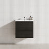 2-Drawer 600/750/900/1200mm Wall Hung Bathroom Floating Vanity Single Bowl Multi-Colour Cabinet Only