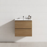 2-Drawer 600/750/900/1200Mm Wall Hung Bathroom Floating Vanity Single Bowl Multi-Colour Cabinet Only