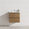 2-Drawer 600/750/900/1200mm Wall Hung Bathroom Floating Vanity Single Bowl Multi-Colour Cabinet Only