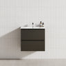 2-Drawer 600/750/900/1200mm Wall Hung Bathroom Floating Vanity Single Bowl Multi-Colour Cabinet Only