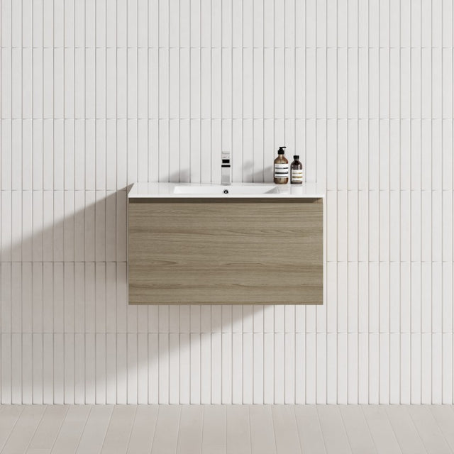 1-Drawer 600/750/900/1200Mm Wall Hung Bathroom Floating Vanity Single Bowl Multi-Colour Cabinet Only