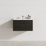 1-Drawer 600/750/900/1200Mm Wall Hung Bathroom Floating Vanity Single Bowl Multi-Colour Cabinet Only