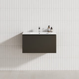 1-Drawer 600/750/900/1200Mm Wall Hung Bathroom Floating Vanity Single Bowl Multi-Colour Cabinet Only