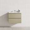 2-Drawer 600/750/900/1200Mm Wall Hung Bathroom Floating Vanity Single Bowl Multi-Colour Cabinet Only