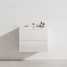 2-Drawer 600/750/900/1200Mm Wall Hung Bathroom Floating Vanity Single Bowl Multi-Colour Cabinet Only