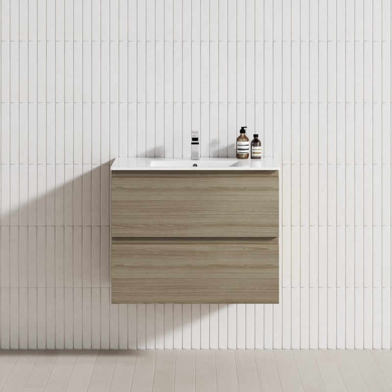 2-Drawer 600/750/900/1200Mm Wall Hung Bathroom Floating Vanity Single Bowl Multi-Colour Cabinet Only