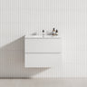 2-Drawer 600/750/900/1200Mm Wall Hung Bathroom Floating Vanity Single Bowl Multi-Colour Cabinet Only