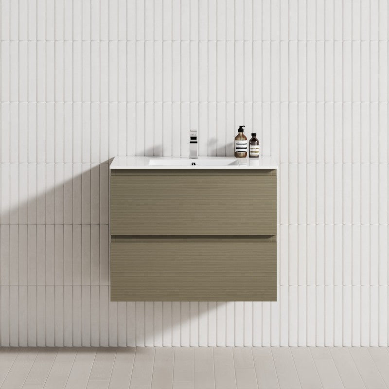 2-Drawer 600/750/900/1200Mm Wall Hung Bathroom Floating Vanity Single Bowl Multi-Colour Cabinet Only