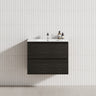 2-Drawer 600/750/900/1200Mm Wall Hung Bathroom Floating Vanity Single Bowl Multi-Colour Cabinet Only