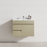 2-Drawer, 1-Door 750/900/1200mm Wall Hung Bathroom Floating Vanity Single Bowl Multi-Colour Cabinet Only