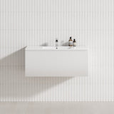 1-Drawer 600/750/900/1200Mm Wall Hung Bathroom Floating Vanity Single Bowl Multi-Colour Cabinet Only