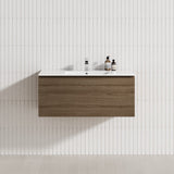 1-Drawer 600/750/900/1200Mm Wall Hung Bathroom Floating Vanity Single Bowl Multi-Colour Cabinet Only
