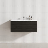 1-Drawer 600/750/900/1200Mm Wall Hung Bathroom Floating Vanity Single Bowl Multi-Colour Cabinet Only