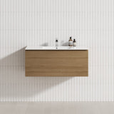 1-Drawer 600/750/900/1200Mm Wall Hung Bathroom Floating Vanity Single Bowl Multi-Colour Cabinet Only