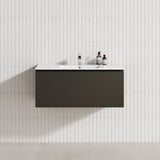 1-Drawer 600/750/900/1200Mm Wall Hung Bathroom Floating Vanity Single Bowl Multi-Colour Cabinet Only