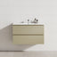 2-Drawer 600/750/900/1200Mm Wall Hung Bathroom Floating Vanity Single Bowl Multi-Colour Cabinet Only