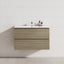 2-Drawer 600/750/900/1200Mm Wall Hung Bathroom Floating Vanity Single Bowl Multi-Colour Cabinet Only