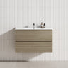 2-Drawer 600/750/900/1200Mm Wall Hung Bathroom Floating Vanity Single Bowl Multi-Colour Cabinet Only