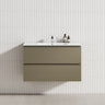 2-Drawer 600/750/900/1200Mm Wall Hung Bathroom Floating Vanity Single Bowl Multi-Colour Cabinet Only