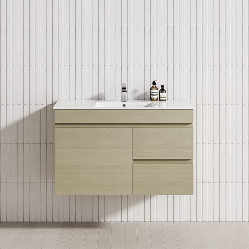 900Mm Narrow Wall Hung Bathroom Floating Vanity 2-Drawer 2-Door Multi-Colour Cabinet Only Vanities