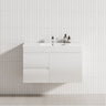 900mm Narrow Wall Hung Bathroom Floating Vanity 2-Drawer 2-Door Multi-Colour Cabinet Only