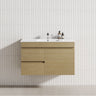 900mm Narrow Wall Hung Bathroom Floating Vanity 2-Drawer 2-Door Multi-Colour Cabinet Only