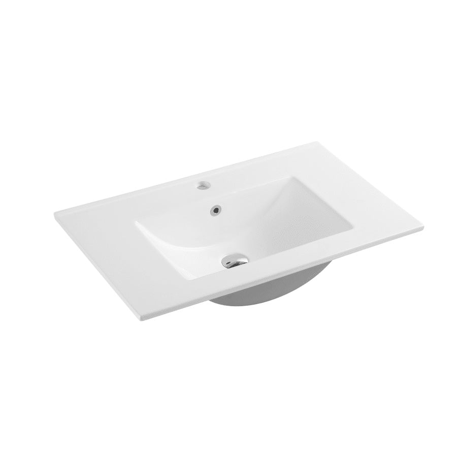 760x470x180mm Ceramic Top for Bathroom Vanity Single Bowl Gloss White