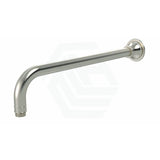 N#3(Nickel) Meir Harrington 400mm Round Wall Mounted Shower Curved Arm Solid Brass PVD Brushed Nickel