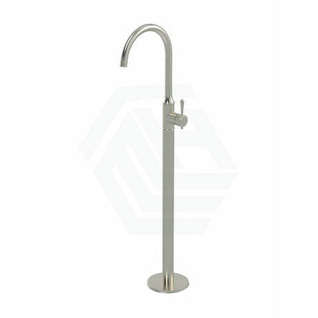 N#3(Nickel) Meir Harrington Round Freestanding Bath Mixer Solid Brass PVD Brushed Nickel