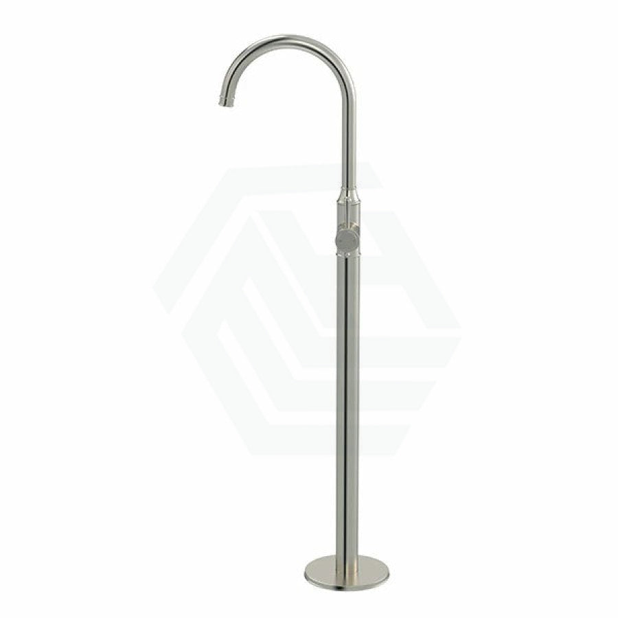 N#3(Nickel) Meir Harrington Round Freestanding Bath Mixer Solid Brass PVD Brushed Nickel