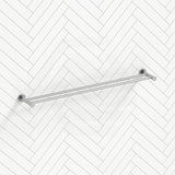 N#3(Nickel) Meir Harrington 750mm Round Double Towel Rail Solid Brass PVD Brushed Nickel