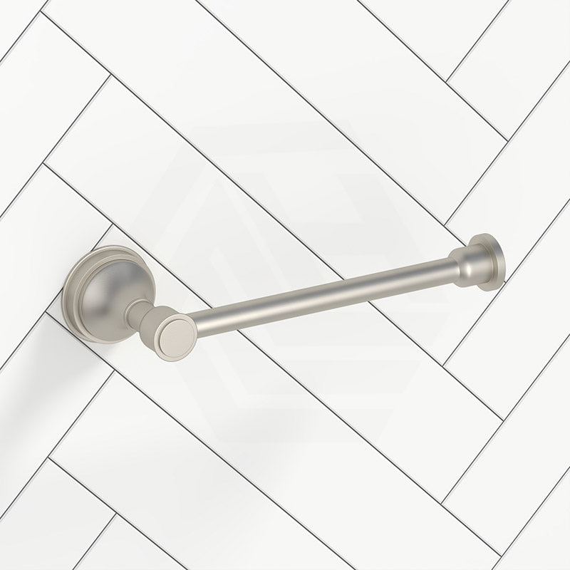 N#3(Nickel) Meir Harrington Round Toilet Roll Holder Solid Brass Brushed Nickel