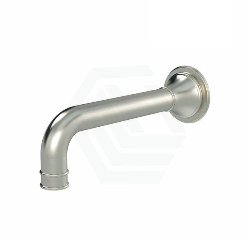 N#3(Nickel) Meir Harrington Brass Round Curved Wall Spout Brushed Nickel