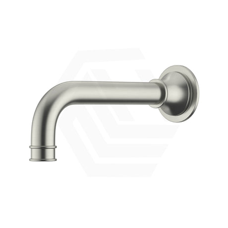 N#3(Nickel) Meir Harrington Brass Round Curved Wall Spout Brushed Nickel