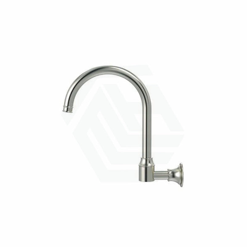 N#3(Nickel) Meir Harrington Round Swivel Wall Mounted Spout Brushed Nickel