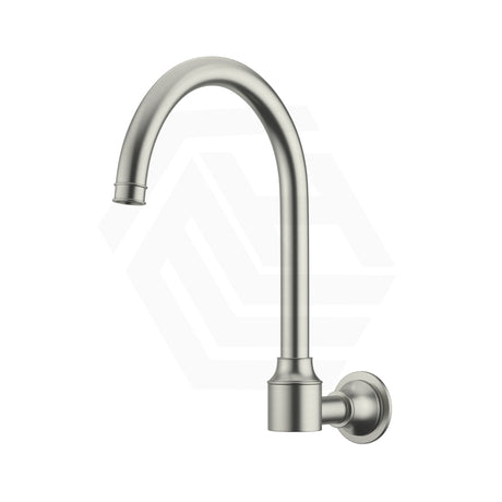 N#3(Nickel) Meir Harrington Round Swivel Wall Mounted Spout Brushed Nickel